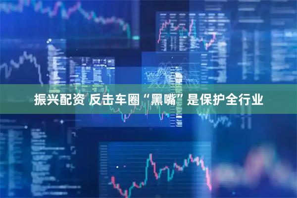 振兴配资 反击车圈“黑嘴”是保护全行业